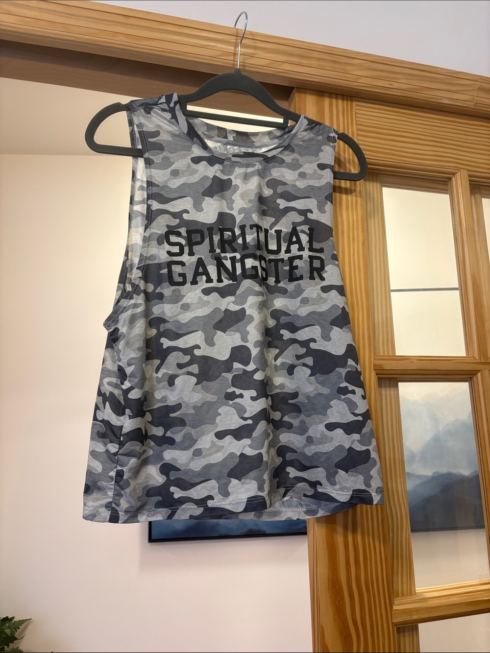 Spiritual Gangster Gray Camo Muscle Tank